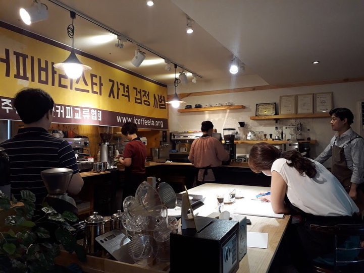 15일 인천 본부에서 60여명 바리스타 2급 시험을 진행했습니다.