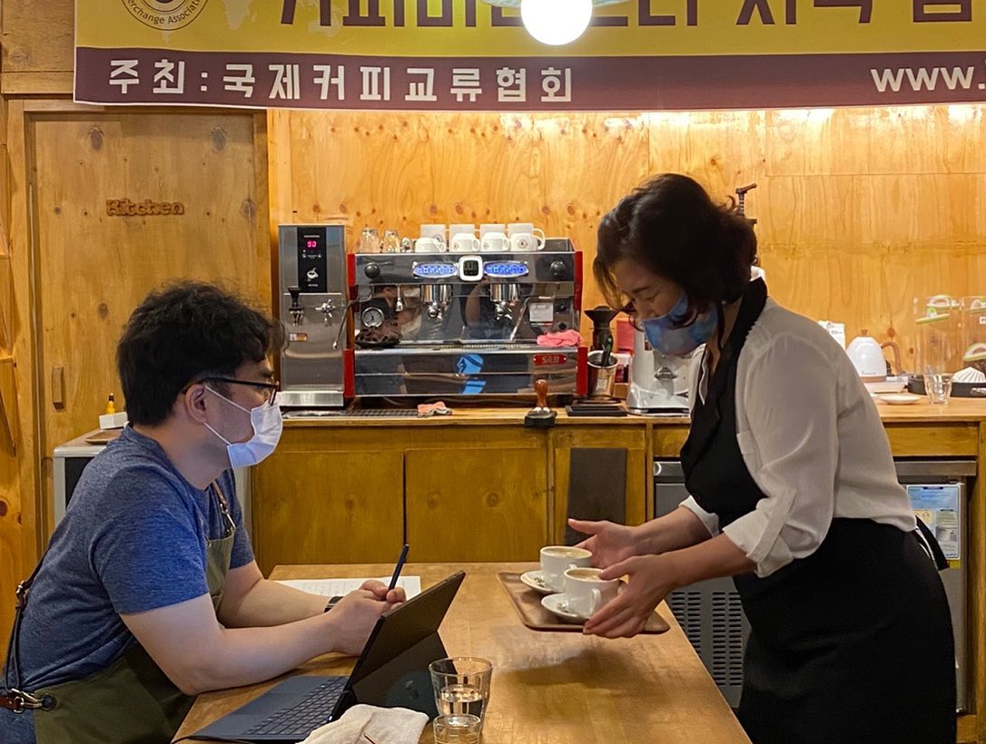 인천 중구 여성문화회관에서 진행된 바리스타수업 마지막날!