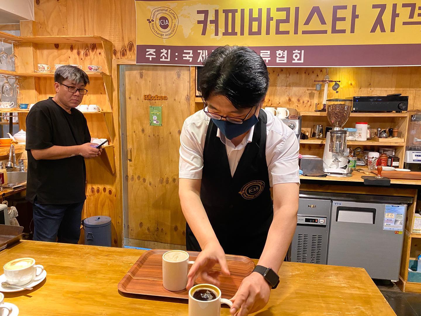아주 오랜만에 바리스타 검정이 이뤄졌습니다.